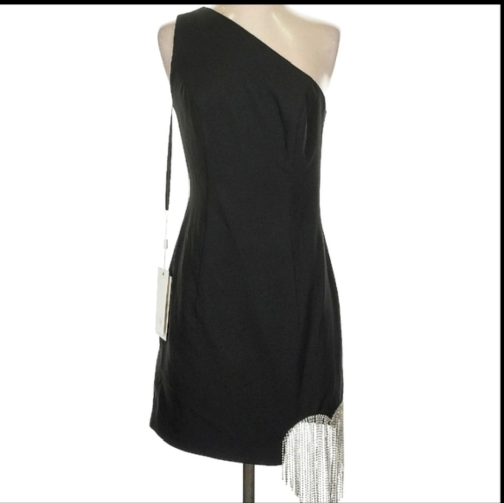Mac Duggal One Shoulder Amen Style Party Dress Size 2 NWT Flawed Gem